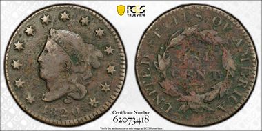 1820 1C Small Date N1BN