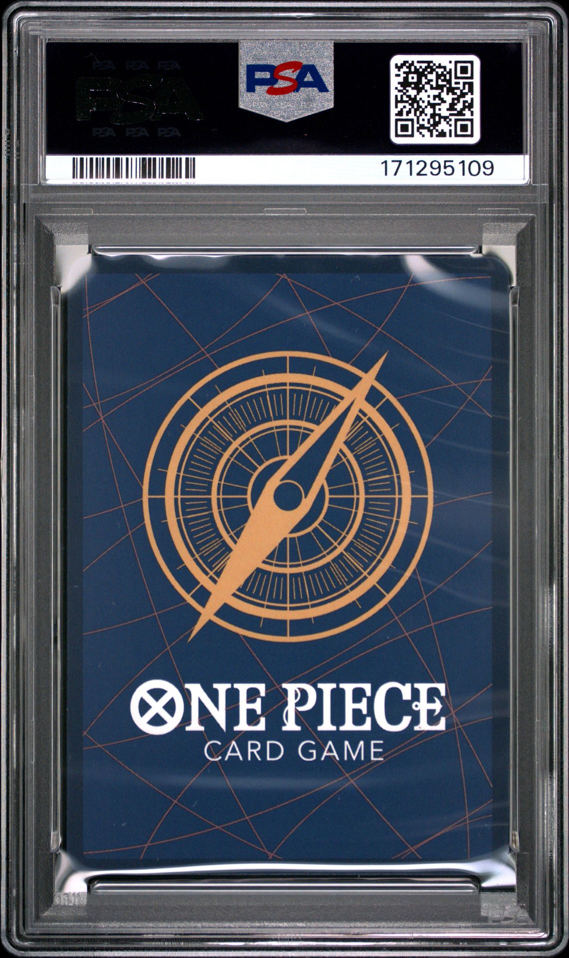 2025 One Piece Op10-Royal Blood Uso-Hachi #001 (Special Alternate Art) Gem Mt 10 back view - PSA certificate #171295109