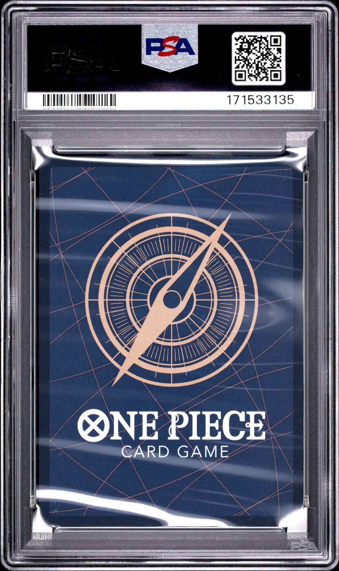 2026 One Piece Op15-Eb04-Adventure On Kami's Island Gum-Gum Golden Rifle #116 (Alternate Art) Gem Mt 10 back view - PSA certificate #171533135