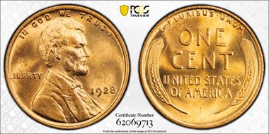 1928 1C MS65RD