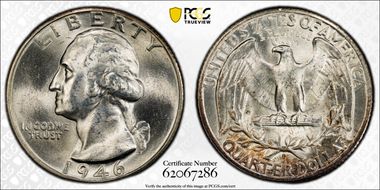 1946-D/D 25C RPM FS-501 MS63