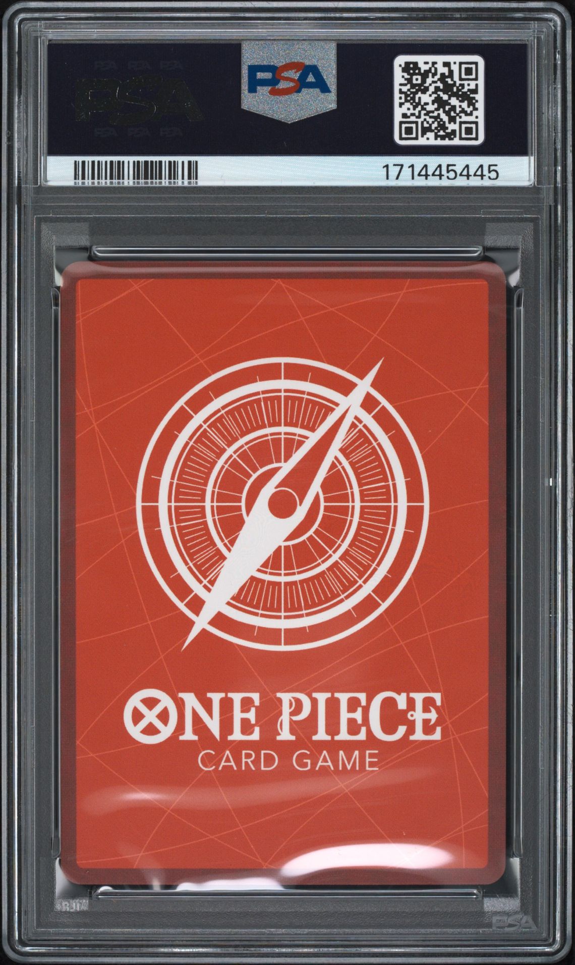 2025 One Piece Op11-A Fist Of Divine Speed Nami #041 (Alternate Art) Gem Mt 10 back view - PSA certificate #171445445