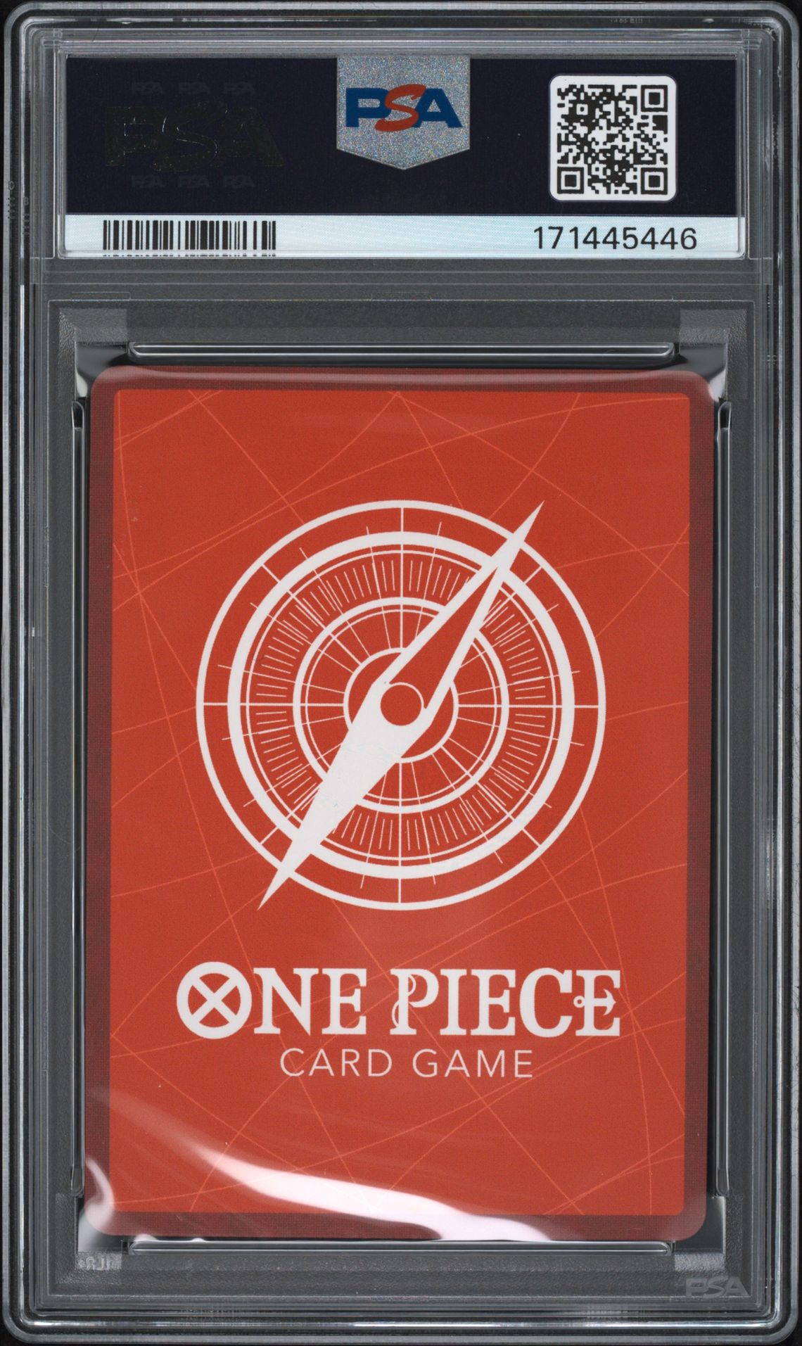 2026 One Piece Op15-Eb04-Adventure On Kami's Island Rebecca #039 (Alternate Art) Gem Mt 10 back view - PSA certificate #171445446