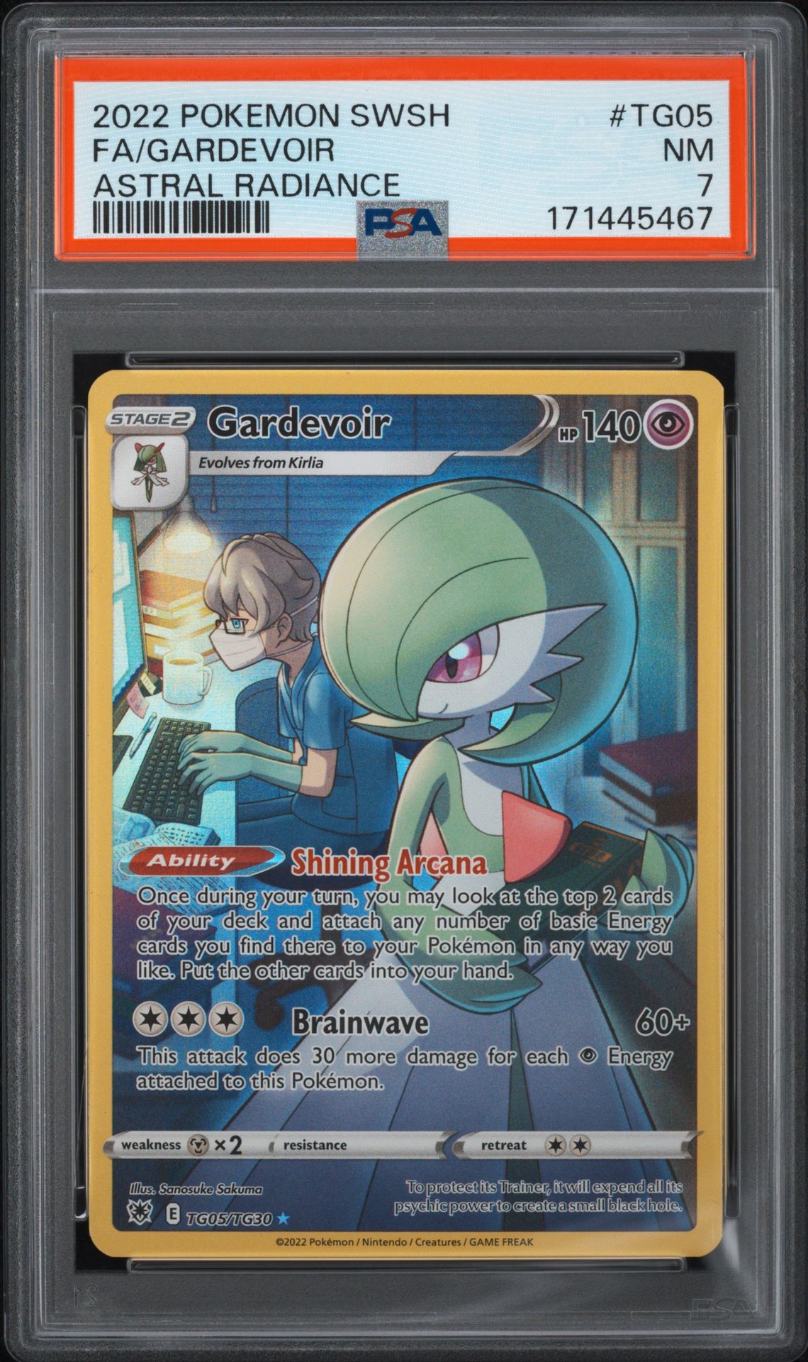 2022 Pokemon Sword & Shield Astral Radiance Fa/Gardevoir #Tg05 (Astral Radiance) Nm 7 front