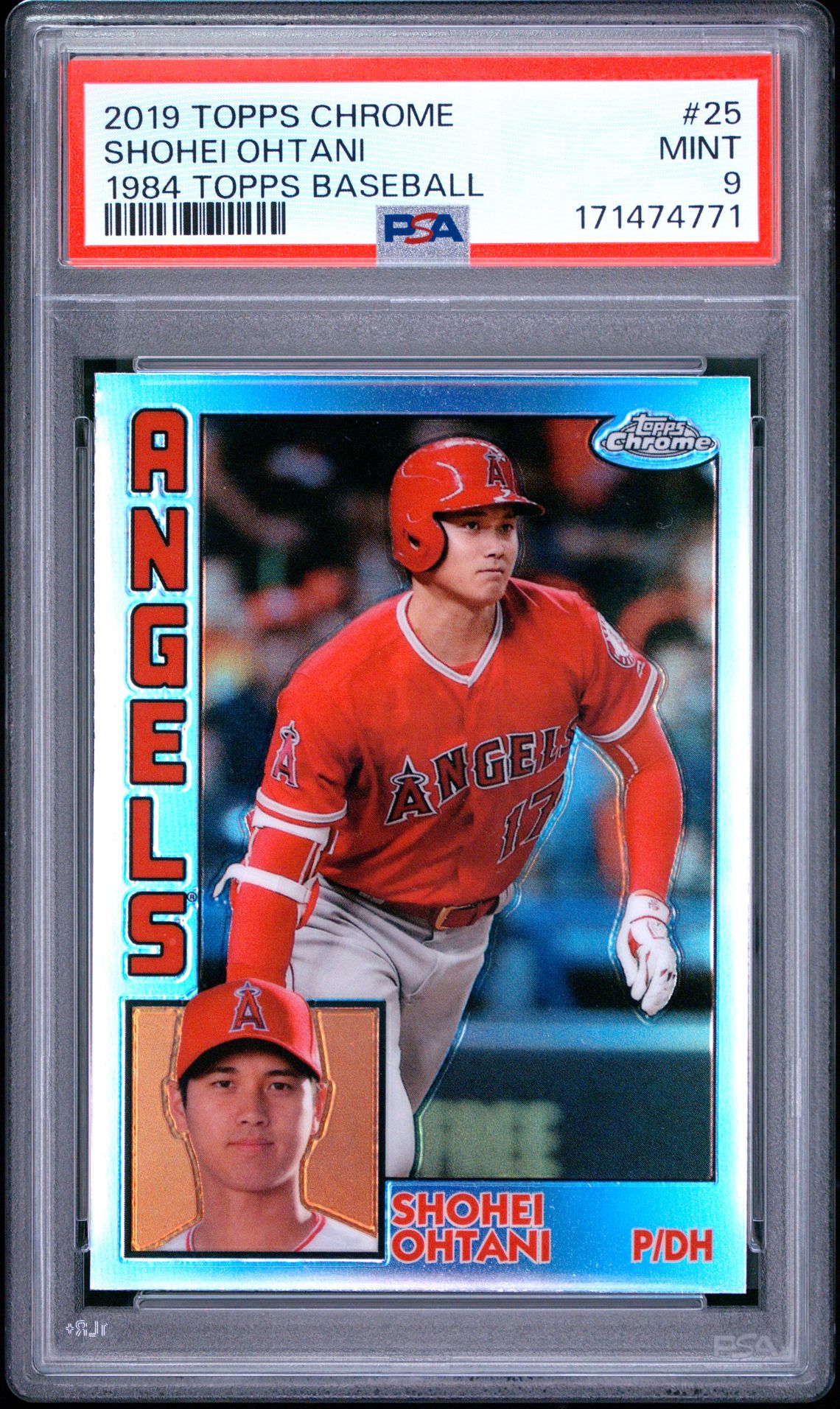 2019 Topps Chrome 1984 Topps Baseball Shohei Ohtani #25 (1984 Topps Baseball) Mint 9 front