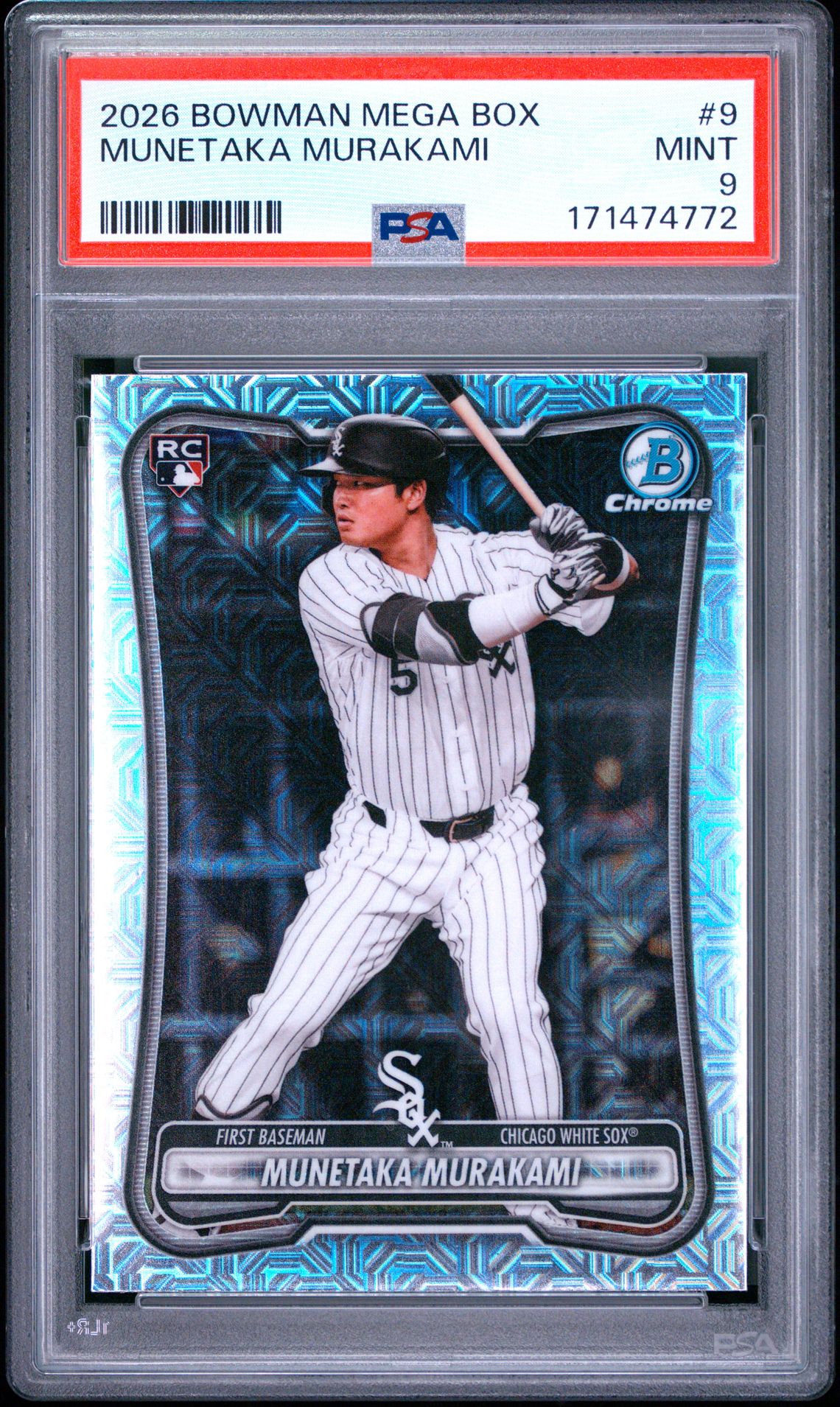 2026 Bowman Mega Box Chrome Munetaka Murakami #9 Mint 9 front