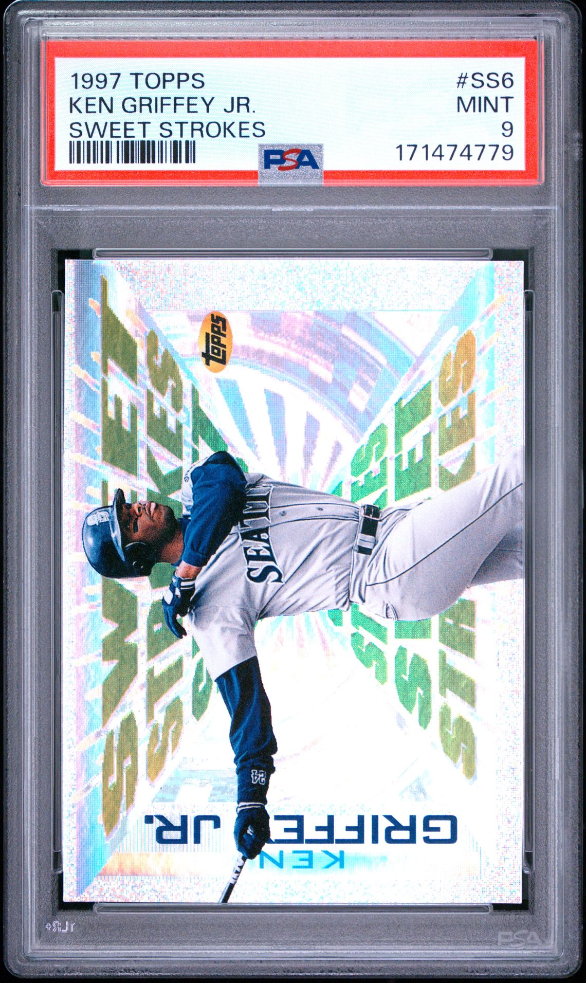 1997 Topps Sweet Strokes Ken Griffey Jr. #Ss6 (Sweet Strokes) Mint 9 front