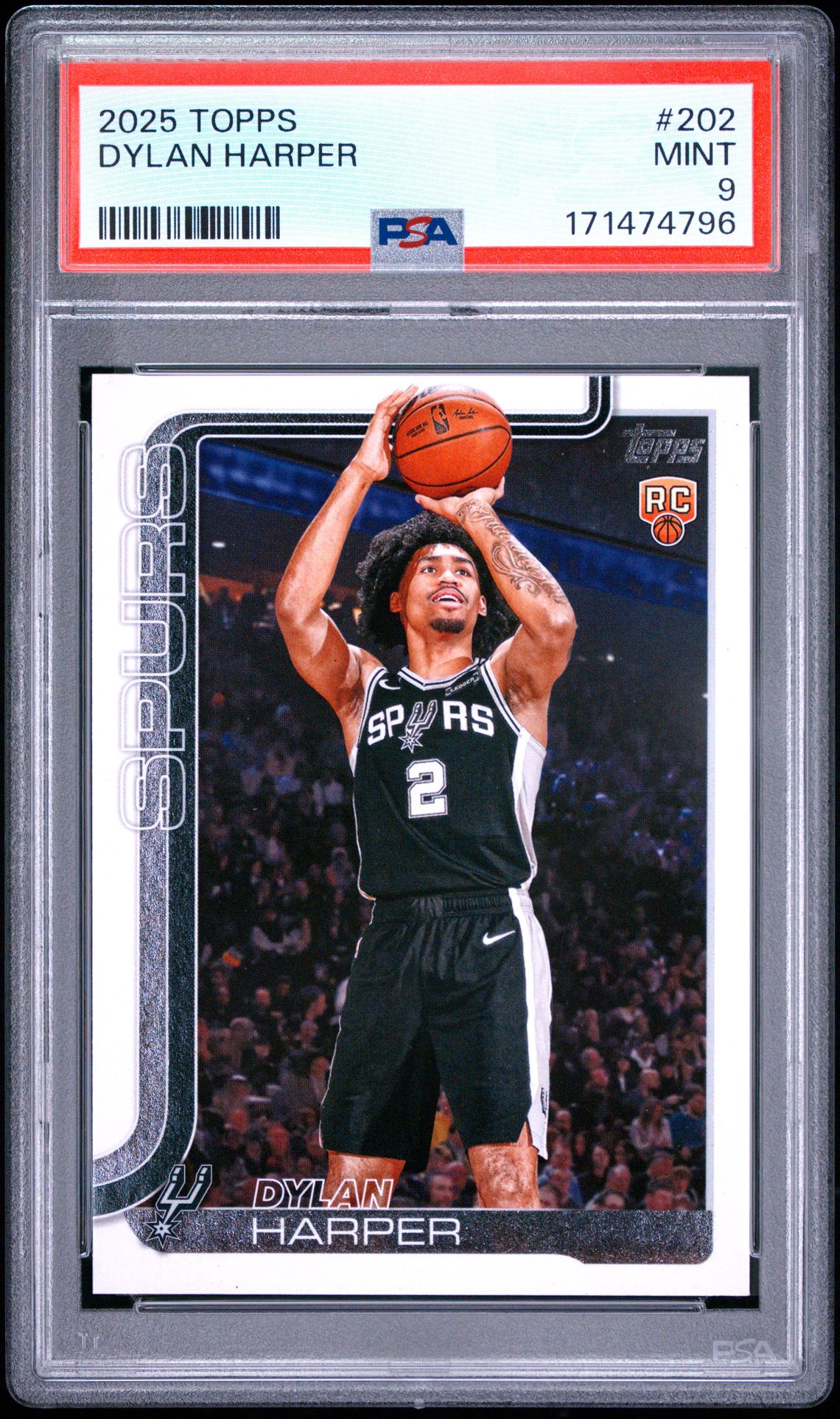 2025 Topps Dylan Harper #202 Mint 9 front