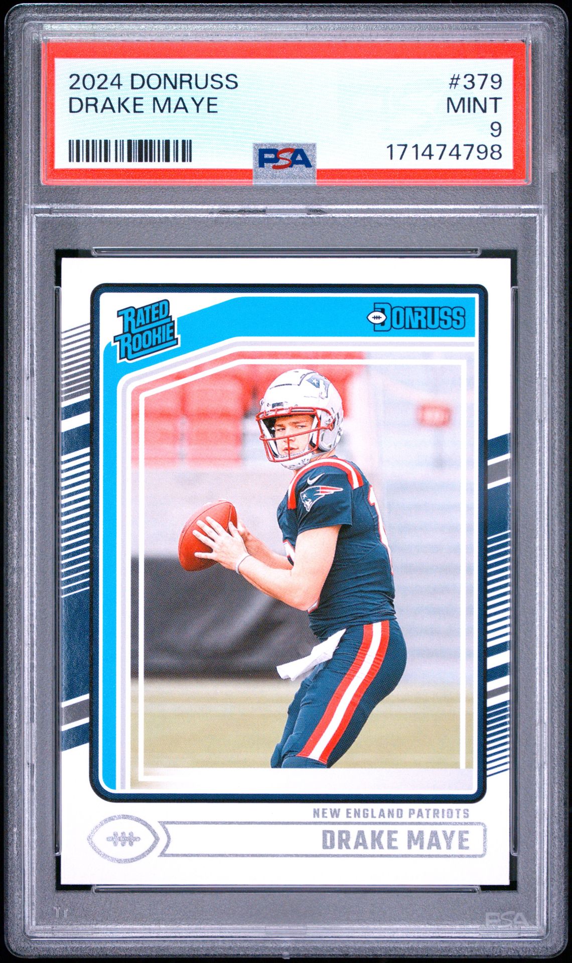 2024 Panini Donruss Drake Maye #379 Mint 9 front