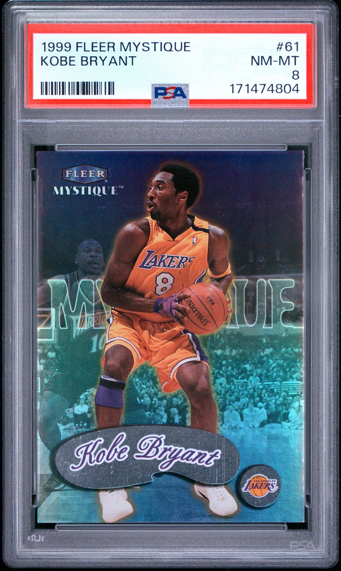 1999 Fleer Mystique Kobe Bryant #61 Nm-Mt 8 front