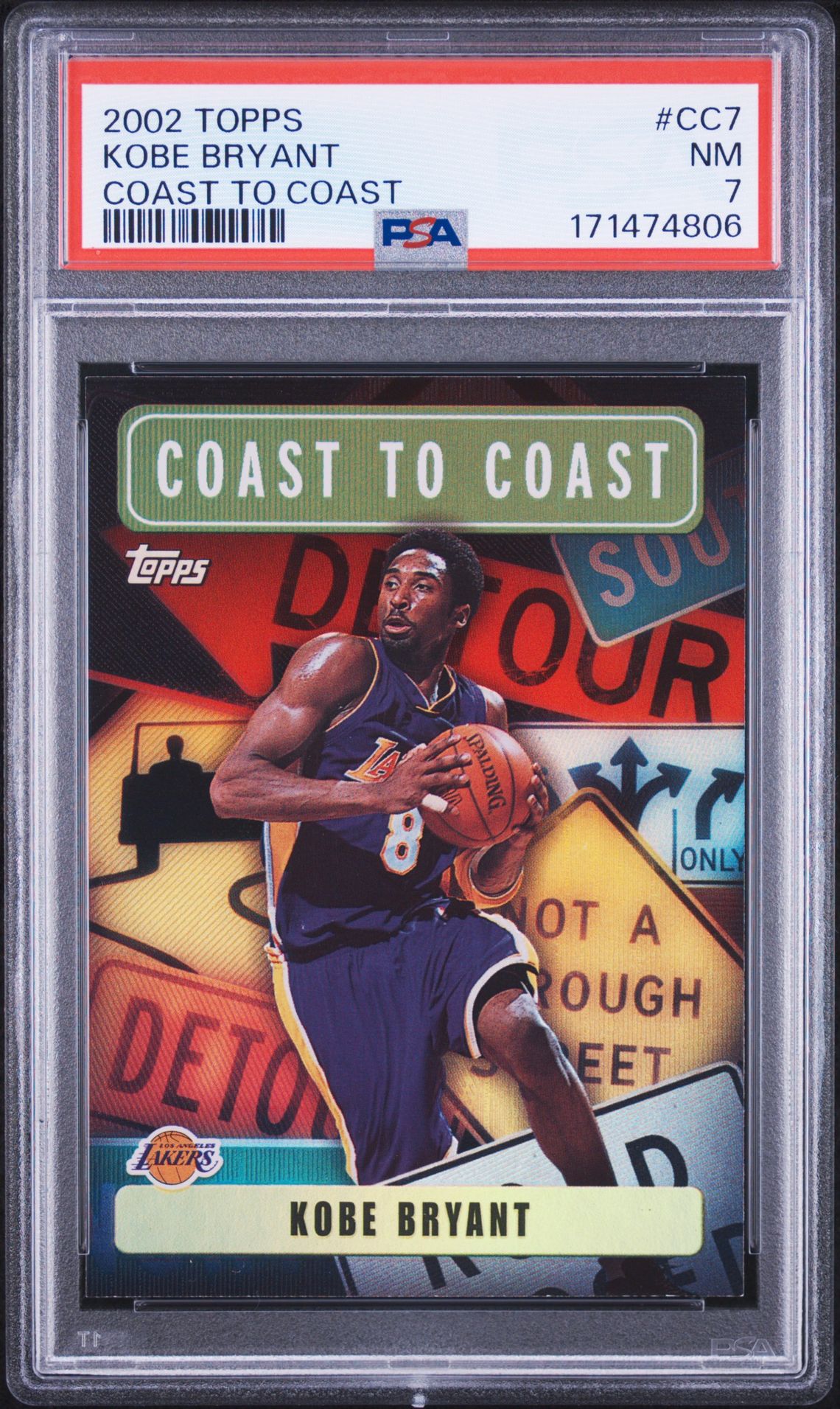 2002 Topps Coast To Coast Kobe Bryant #Cc7 (Coast To Coast) Nm 7 front