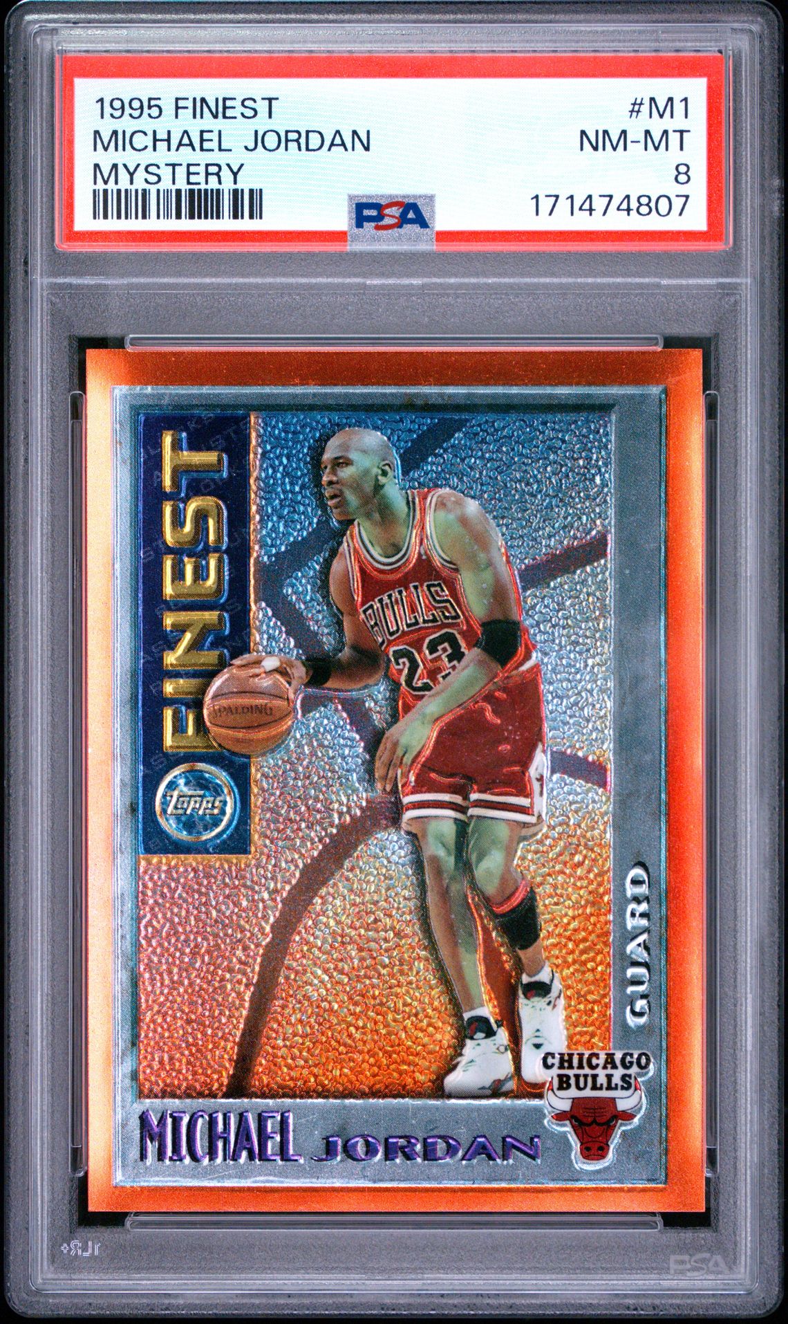 1995 Finest Mystery Michael Jordan #M1 (Mystery) Nm-Mt 8 front