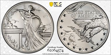 (2026) Medal 1916 Standing Liberty Quarter Ag SP70