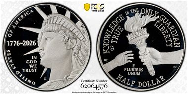 2026-S 50C Enduring Liberty Ag PR68DCAM