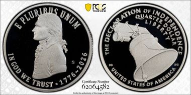 2026-S 25C Declaration of Independence Ag PR69DCAM