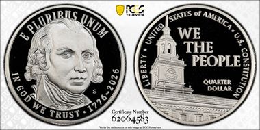 2026-S 25C U.S. Constitution Ag PR69DCAM