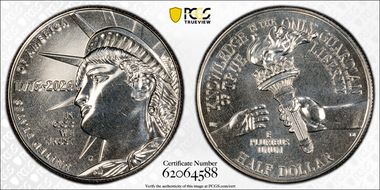 2026-D 50C Enduring Liberty MS65
