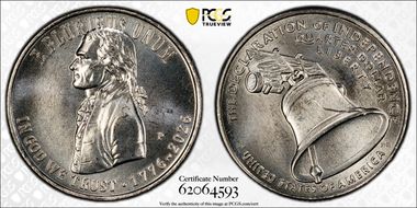 2026-P 25C Declaration of Independence MS66