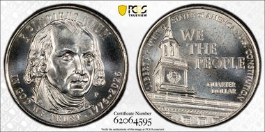 2026-P 25C U.S. Constitution MS66