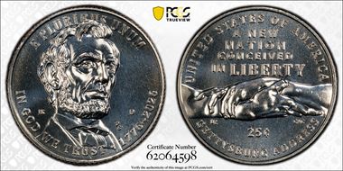 2026-D 25C Gettysburg Address MS66
