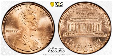 2000-D 1C MS66RD
