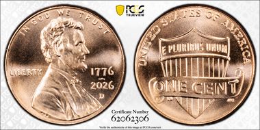 2026-D 1C 1776-2026 First Strike MS68RD