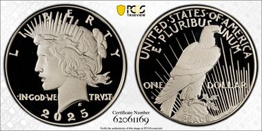 2025-S $1 Peace Dollar PR69DCAM