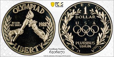 1988-S $1 Olympic PR68DCAM