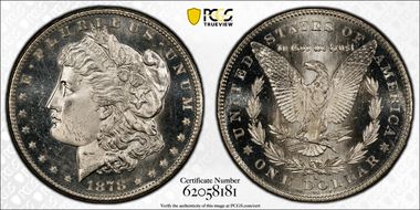 1878-S $1 MS65PL