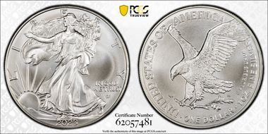 2023 $1 Silver Eagle First Strike MS69