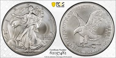 2023 $1 Silver Eagle MS70