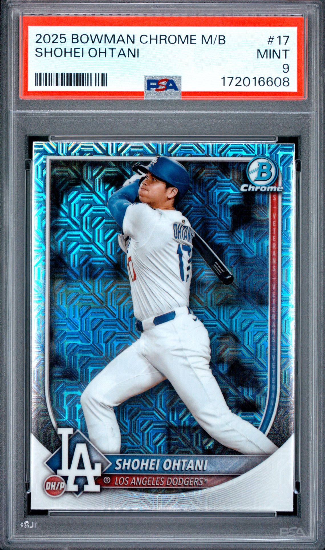 2025 Bowman Chrome Mega Box Shohei Ohtani #17 Mint 9 front