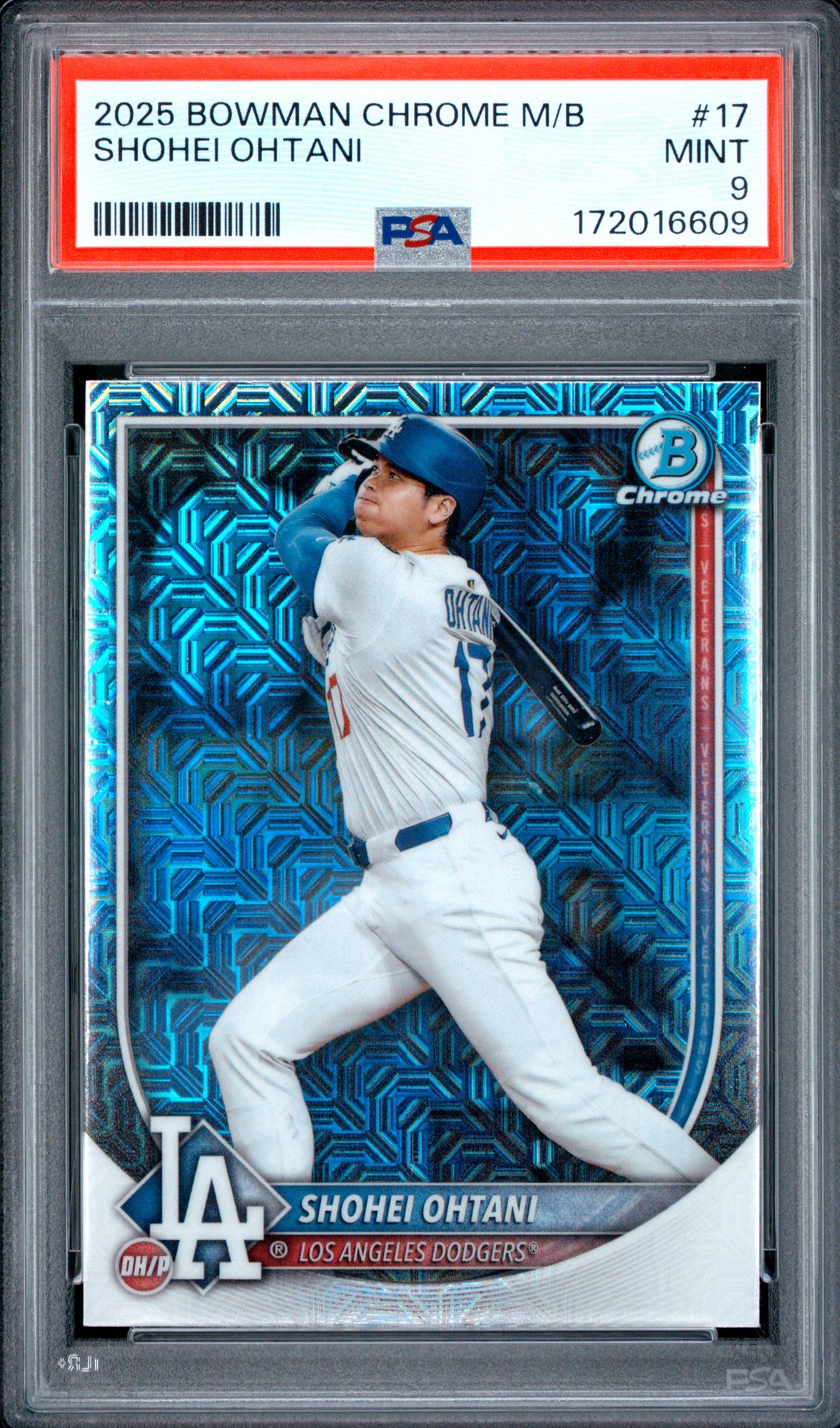 2025 Bowman Chrome Mega Box Shohei Ohtani #17 Mint 9 front
