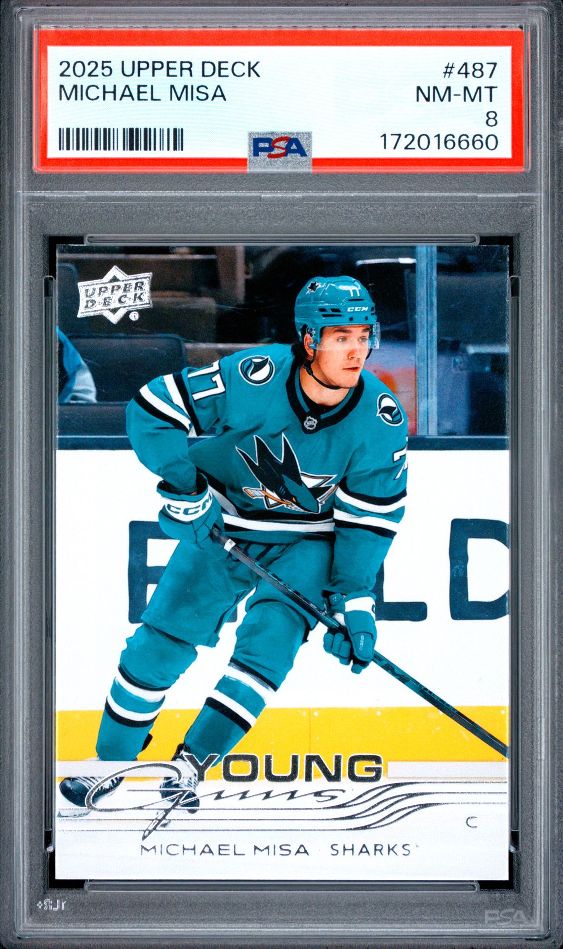 2025 Upper Deck Michael Misa #487 Nm-Mt 8 front