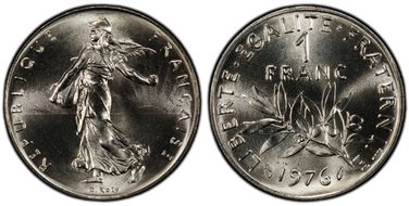 1976 1 Fr Gad-474 MS69