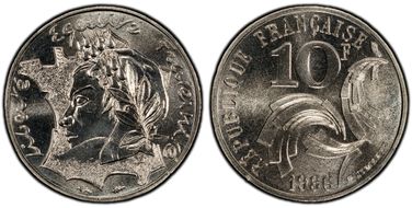 1986 10 Fr Jimenez Gad-824 MS68