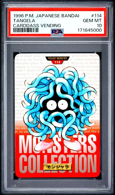 Tangela card PSA 10, cert 171845000