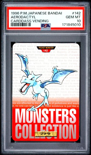 Aerodactyl card PSA 10, cert 171845010