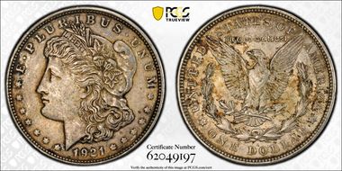 1921-D $1 AU55