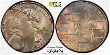 2001-P 25C North Carolina MS66