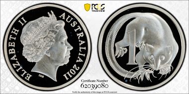 2011 1C Silver PR69DCAM