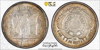 1888/3 25C AU58