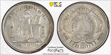 1885 25C AU55