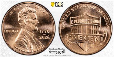 2026 1C 1776-2026 First Strike MS66RD