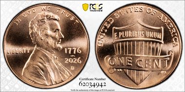 2026-D 1C 1776-2026 First Strike MS66RD