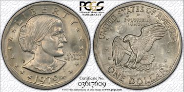 1979-P SBA$1 Wide Rim MS67