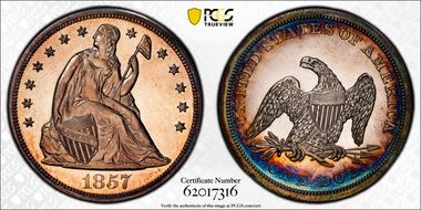 1857 $1 PR63