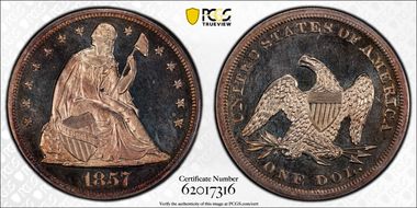 1857 $1 PR63