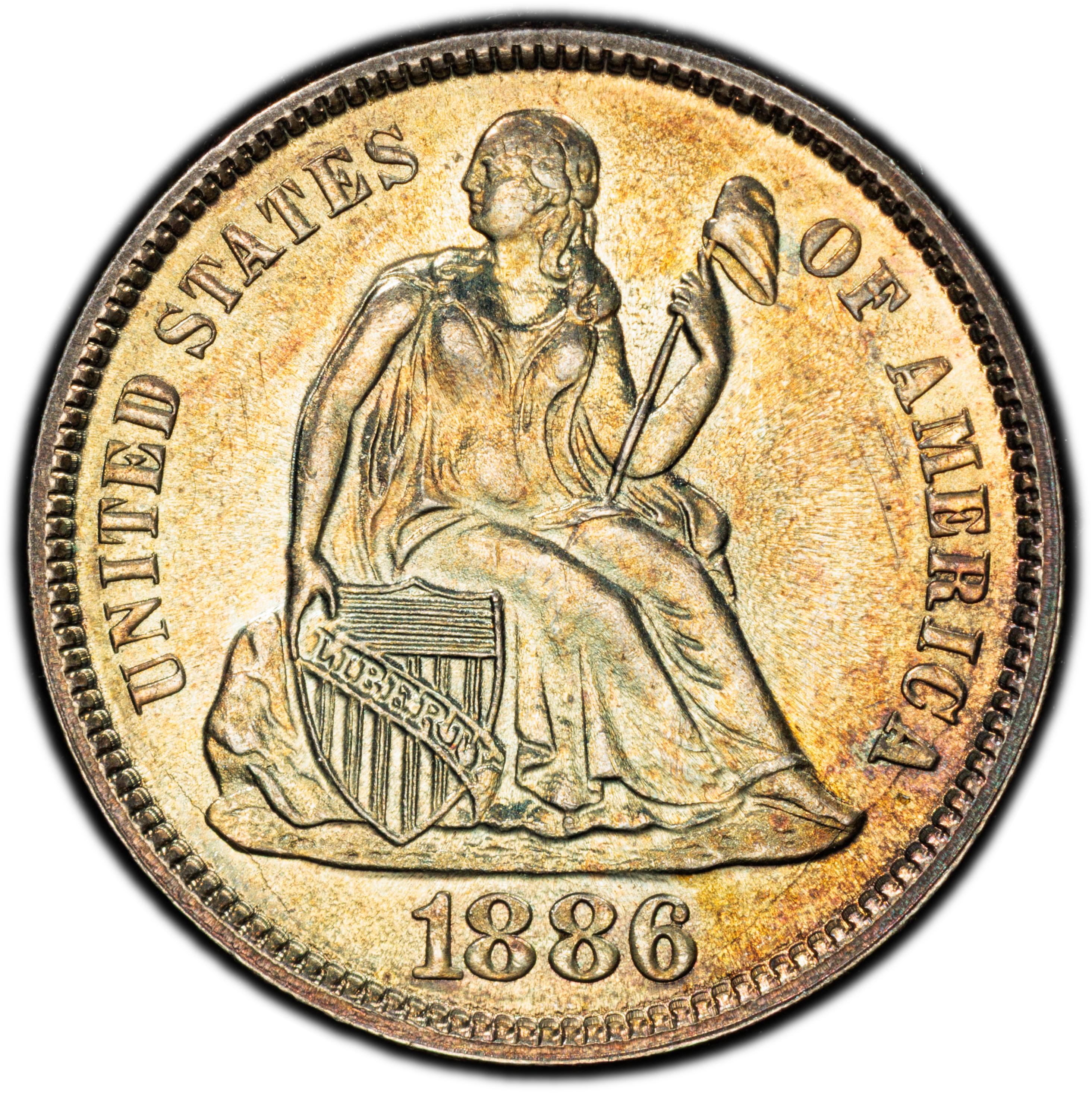 1886 10c MS