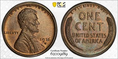 1916-S 1C MS64BN